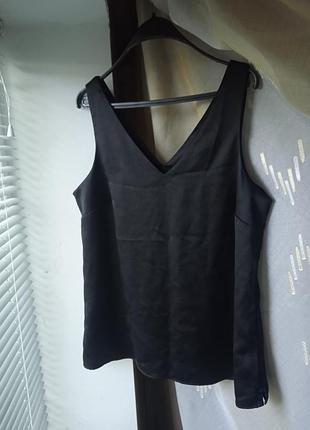 Изысканный базовый атласный топ