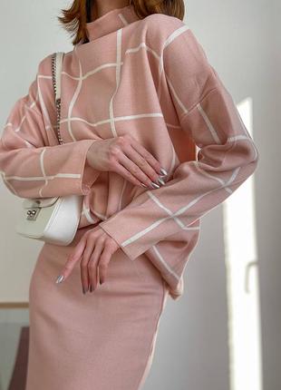 Юбка персик цвет