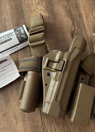 Кобура на стегно blackhawk! tactical serpa під beretta 92/96/m9, форт
