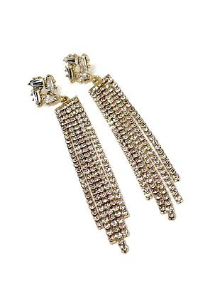 Тренд серьги кисточки шарикчики подвесы в стразы кристаллы праздничные нарядные аксессуар для свадьбы