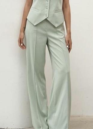 Штаны брюки женские h&m трубы прямые палаццо стильная трендовая модель