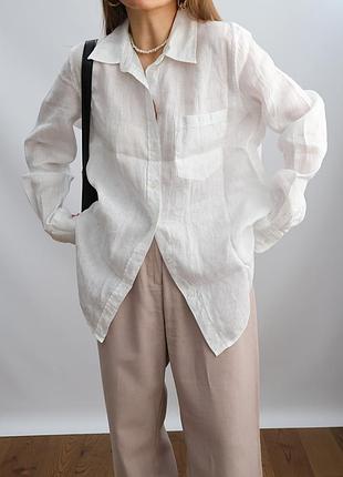 Сорочка із 100% льону h&m