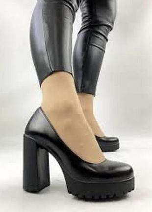 Туфли 🥿 женские на каблуке натуральная кожа классные стильные удобные