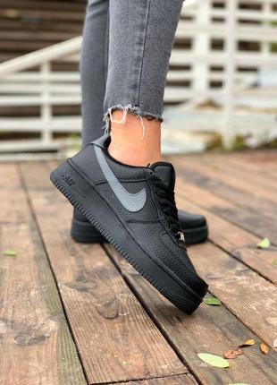 Nike air force black fur🆕 шикарные зимние кроссовки 🆕 купить наложенный платёж10 фото