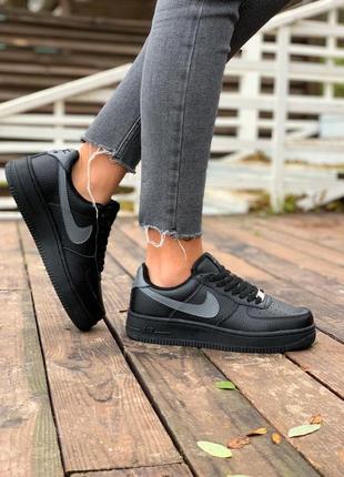 Nike air force black fur🆕 шикарные зимние кроссовки 🆕 купить наложенный платёж5 фото