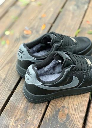 Nike air force black fur🆕 шикарные зимние кроссовки 🆕 купить наложенный платёж3 фото