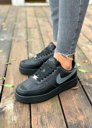 Nike air force black fur🆕 шикарные зимние кроссовки 🆕 купить наложенный платёж7 фото