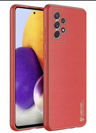 Елегантний чохол з еко-шкіри dux ducis yolo для samsung galaxy a72