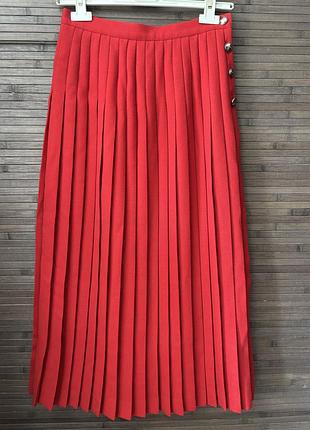 Яскрава нова максі спідниця плісе з вовною dalkeith uk