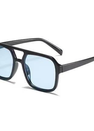 Круглі сонцезахисні окуляри в оправі для пк • квадратні сині окуляри