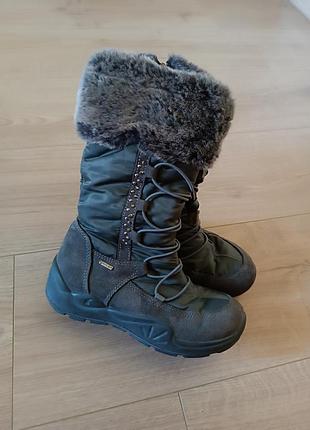 Высокие сапоги для девочки с gore tex мембраной
