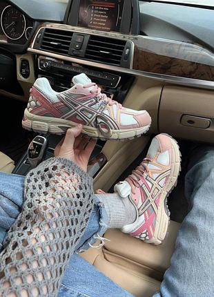 Asics gel-kahana 8 white/pink marathon running box premium