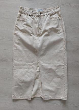 Джинсова спідниця міді reserved, розмір xl (42)