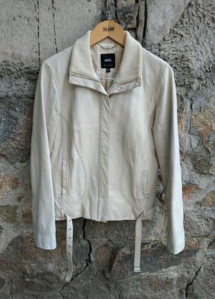 Куртка вiнтаж mango натуральна шкiра