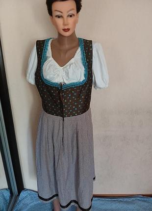 Платье женское, винтажное, дырдль с блузкой.
