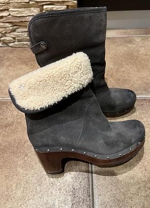 Зимові жіночі ugg на підборах