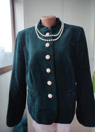 Жакет австрийский винтаж, бархат бабо-шерсть 💯, подкладка вискоза, большой размер