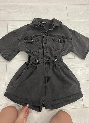 Джинсовий комбінезон boohoo оригінал