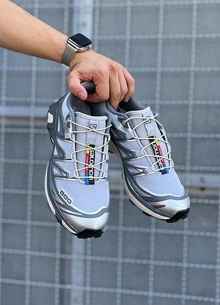 Кросівки чоловічі демісезонні salomon xt-6 grey текстиль 40-45 сірі