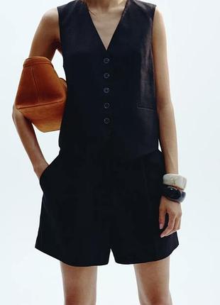 Жилетка жилет з льоном zara