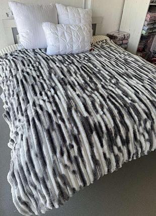 Покривало плед шарпей смужка