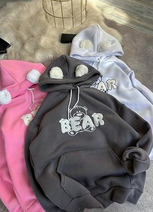 Женское худи на флисе 3