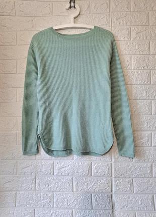 Свитер/100%кашемир/рубчик/мятный/cashmeremark 2