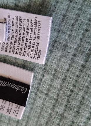 Свитер/100%кашемир/рубчик/мятный/cashmeremark 7