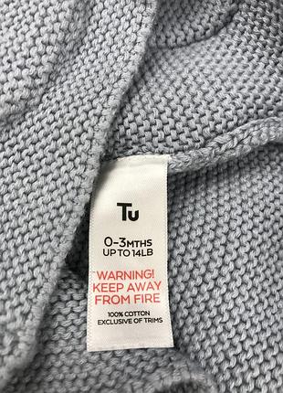 Вʼязана кофта з капюшоном 0-3 міс. 6