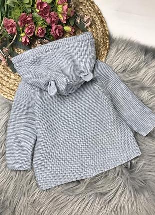 Вʼязана кофта з капюшоном 0-3 міс. 5