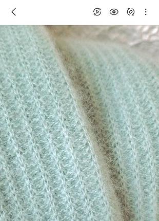 Свитер/100%кашемир/рубчик/мятный/cashmeremark 9
