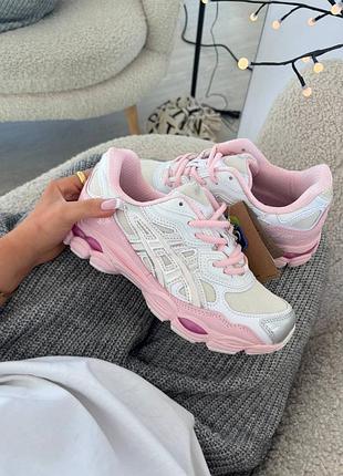 Asics gel nyc  silver pink premium