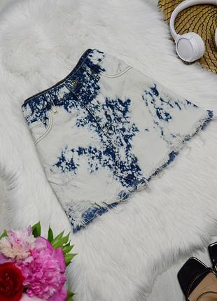 Юбка джинсовая мини юбка тай дай варенка