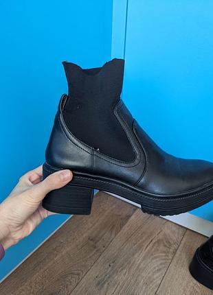 Осенние женские сапоги, ботинки челси zara р. 36