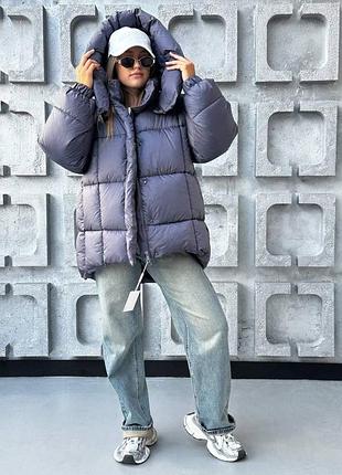 Объемная куртка-пуховик