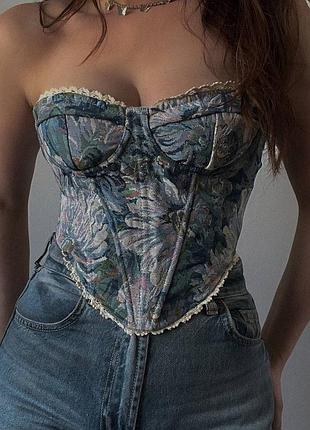 Жаккардовый корсет