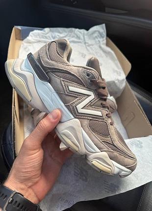 Кросівки жіночі new balance 9060 в коричневому кольорі