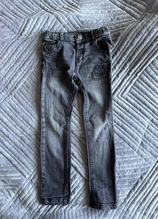 Джинси скіни сірі на хлопчика, розмір 104-110