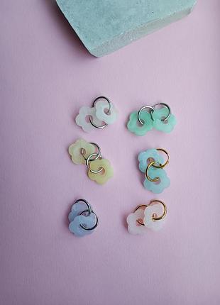 Сережки у формі квітки