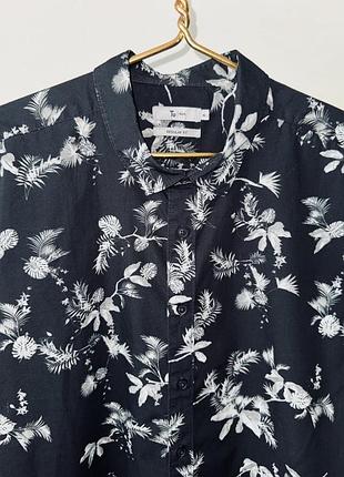 Шикарная гавайская рубашка tu черного цвета, размер xl