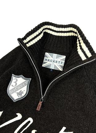 Вовняний вʼязаний светр кофта hackett 7
