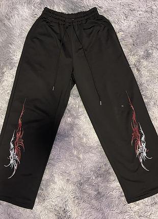 Штани спортивнi з принтом