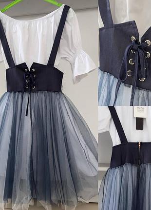 Дуже класний костюм: сукні котон та фатинова спідниця-корсет💣