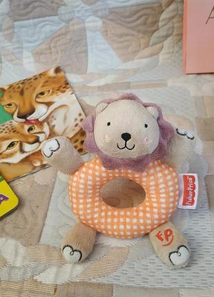 Мягкая игрушка для малыша, погремушка от fisher price