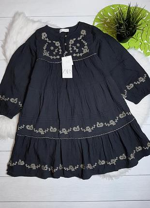 Невероятное платье zara с вышивкой