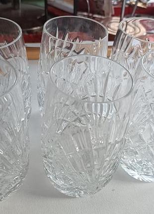 Хрустальные стаканы корона  6 шт.
