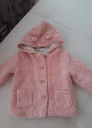 Тепле пальто для дівчинки