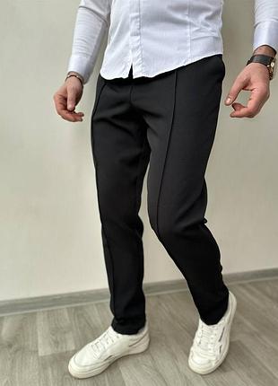 Чоловічі штани брюки класичні на резинці вгорі, зі стрілками