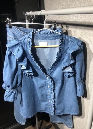 Гарнезна джинсова блуза джинси!