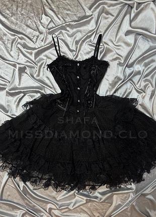 Poizen industries готична сукня пишна